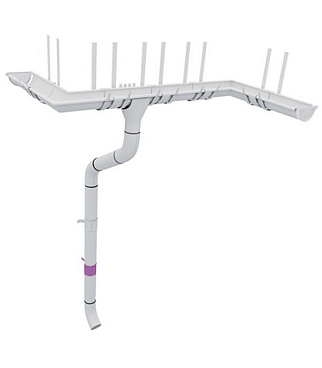 Кронштейн хомут труб Grand Line металлический на кирпичную стену d90 мм красное вино RAL 3005 с крепежом