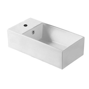 Раковина Corsa Deco WX200 47 см накладная с полочкой белая (ABWX3-47R)