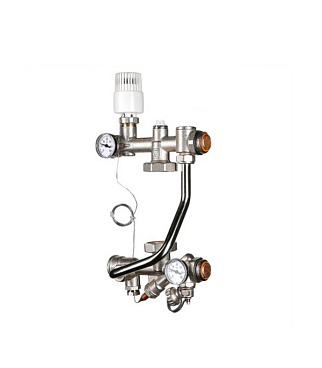 Насосно-смесительный узел Valtec Technomix для теплого пола без насоса (VT.TECHNOMIX.0.130)