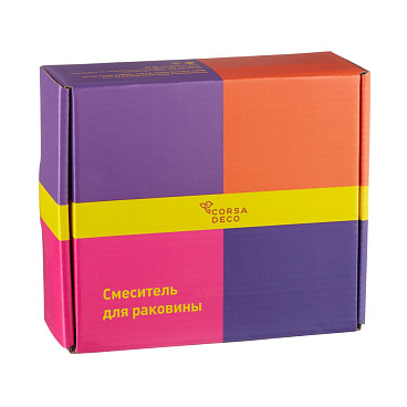 Смеситель для раковины Corsa Deco FX однорычажный черный (FBFXB)