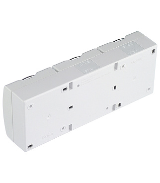 Розетка Simon 15 Aqua накладная белая с крышкой (1594437-030)