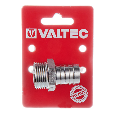 Штуцер Valtec для присоединения шланга 3/4 НР(ш) х 20 мм латунный (VTr.650.N.0520)