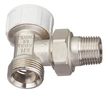 Клапан термостатический угловой Stout 1/2 ВР(г) х 3/4 НР(ш) для радиатора под евроконус (SVT-0002-100015)