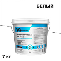 Герметик акриловый паропроницаемый наружный Window System белый 7 кг