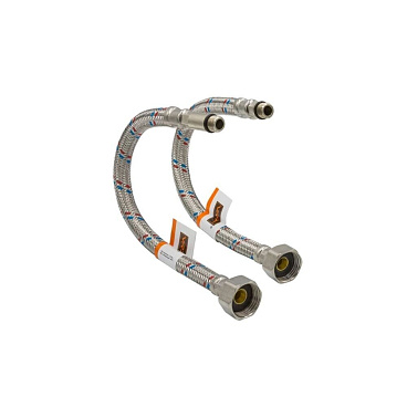 Подводка гибкая для смесителя VRT 1/2 ВР(г) х М10 штуцер 18/35 мм 100 см (521797)