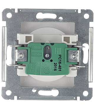 Розетка Hegel Master встраиваемая серебро (РС16-401-06)