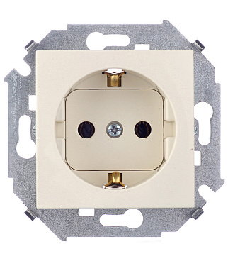 Розетка Simon 15 встраиваемая слоновая кость (1591432-031)