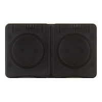 Розетка Systeme Electric AtlasDesign Profi54 накладная антрацит со шторками с крышкой (ATN544026)