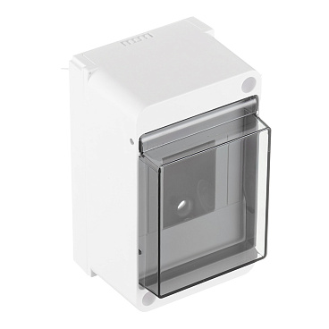 Щит распределительный навесной Systeme Electric City9 пластиковый IP40 140х87х85 мм 4 модуля прозрачная дверь