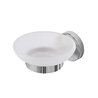 Мыльница для ванной Cezares с держателем стекло/металл хром (RELAX-SODS-01)