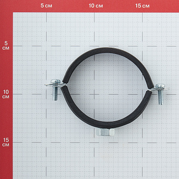 Хомут сантехнический 2 1/2" 73-80 мм оцинкованная сталь (20 шт.)
