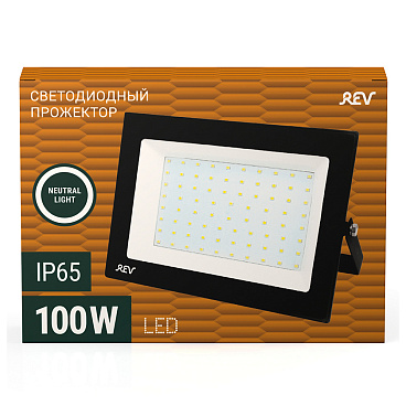 Прожектор светодиодный Rev ДО-100 4000К 100 Вт IP65 черный (32605 2)