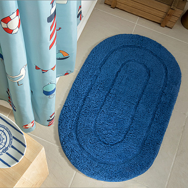 Коврик для ванной/туалета синий 50х80/50х50 см Verran Couple (500-30)