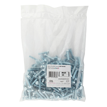 Болт оцинкованный M6x30 мм DIN 933 (2 кг)