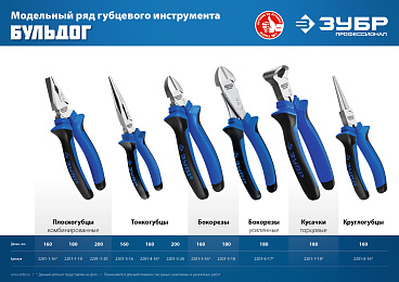 ЗУБР ПРОФЕССИОНАЛ бокорезы, 160 мм