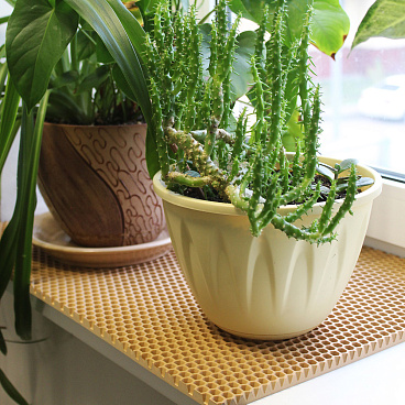 Коврик универсальный Еvaline ЭВА Соты 80х60 см песочный