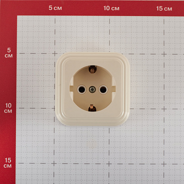 Розетка Svet накладная бежевая (0215-00121)