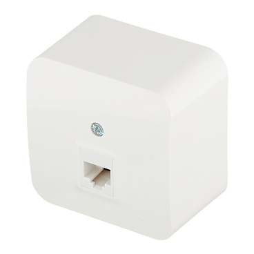 Розетка компьютерная Systeme Electric Blanca накладная молочная RJ45 (BLNIA045002)
