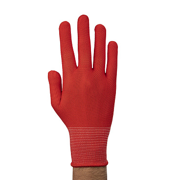 Перчатки полиэстеровые 2 нити с ПВХ покрытием тактильные ЛЭВ 9 (M)