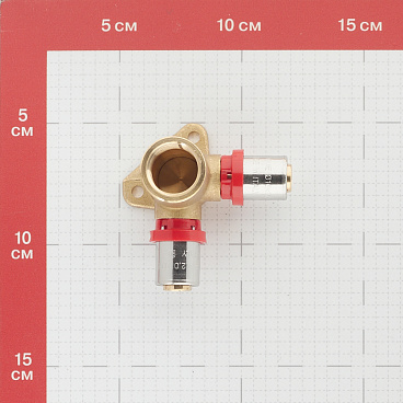 Водорозетка Tiemme двухплоскостная 16(пресс) х 1/2 ВР(г)