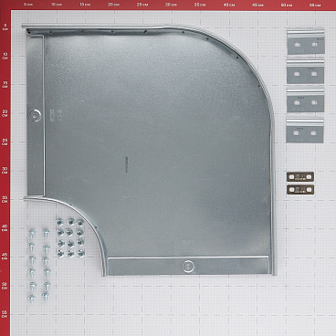 Угол для лотка горизонтальный 90° DKC 300х50 мм с креплением (36005K)