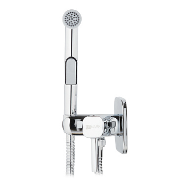 Смеситель с гигиеническим душем встраиваемый Lemark Solo со скрытой частью в комплекте хром (LM7165C)