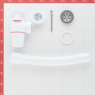 Сифон для раковины Wirquin Neo Air System 1 1/4х40 мм с выпуском d63 мм с соединением 40/50 мм (30987079)