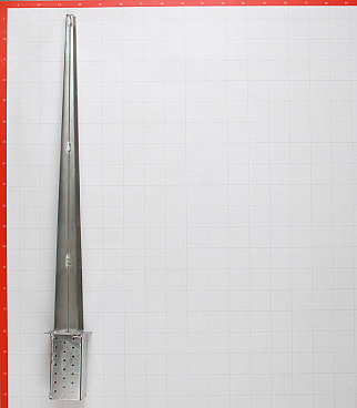 Опора столба забивная оцинкованная 70х900 мм