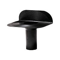 Воронка парапетная Поливент d110х250 мм черная RAL 9005