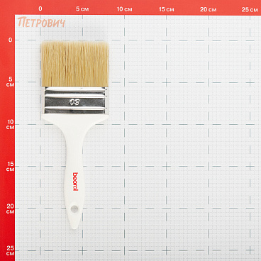 Кисть плоская смешанная щетина пластиковая ручка Beorol Universal 80х15 мм для эмалей и лаков на алкидной основе