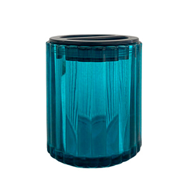 Стакан для ванной Delphinium Лазурит настольный стекло голубой (106178)