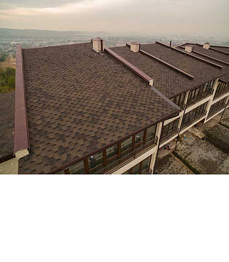 Черепица гибкая Шинглас Финская соната коричневая 3 кв.м