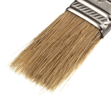 Кисть плоская натуральная щетина деревянная ручка 25х8 мм для эмалей и лаков на алкидной основе
