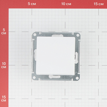 Переключатель Systeme Electric AtlasDesign одноклавишный встраиваемый белый (ATN000171)