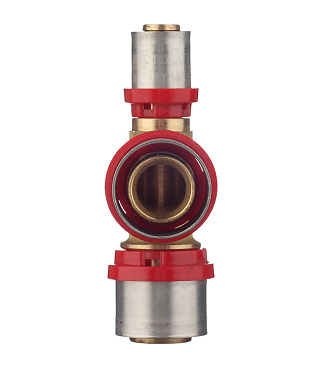 Тройник Tiemme 26(пресс) х 26(пресс) х 16(пресс)