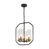 Светильник подвесной Freya Lumi E27 240 Вт 12 кв.м черный IP20 (FR5524PL-04BBZ)