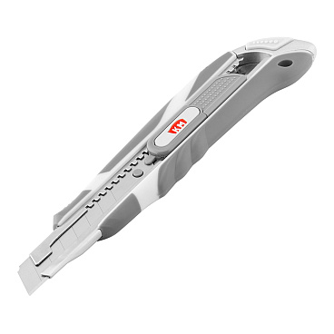 Нож строительный КМ 18 мм с сегментированным лезвием с функцией пружинного лезвия