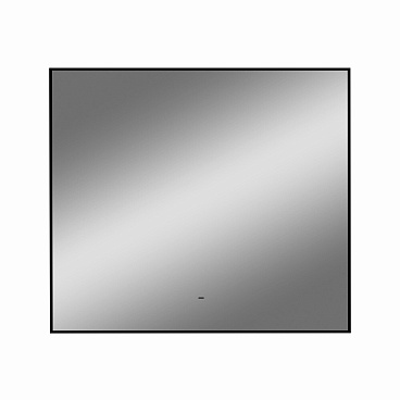 Зеркало с подсветкой прямоугольное 80х70 см в раме черной бесконтактный сенсор Continent Martina Led (ЗЛП4764)