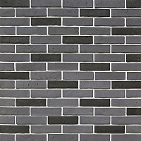 Искусственный камень White Hills Терамо Брик черный (42 шт.=0,65 кв.м)