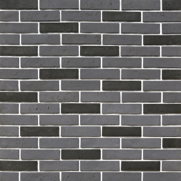 Искусственный камень White Hills Терамо Брик черный (42 шт.=0,65 кв.м)