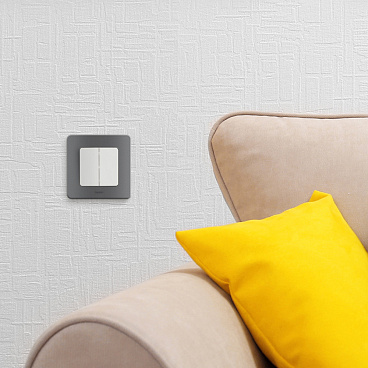 Выключатель Legrand Inspiria двухклавишный встраиваемый белый (673620)