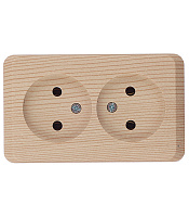 Розетка Systeme Electric Этюд накладная сосна (PA16-005D)