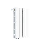 Радиатор биметаллический Rifar Supremo Ventil SVR 500 мм 4 секции 3/4 нижнее правое подключение белый