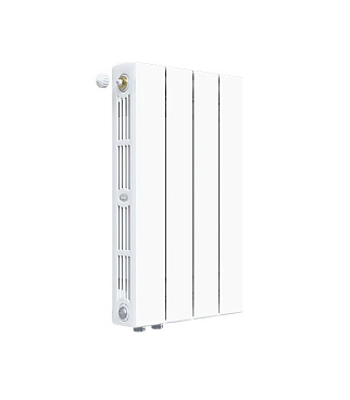 Радиатор биметаллический Rifar Supremo Ventil SVR 500 мм 4 секции 3/4 нижнее правое подключение белый