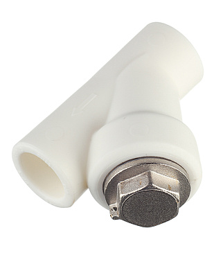 Фильтр полипропиленовый Valtec косой 20 мм В/В сетчатый (VTp.786.0.020)