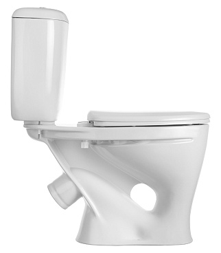 Унитаз-компакт Santeri Воротынский с косым выпуском с сиденьем пластик белый (1.P401.7.S00.00B.F)