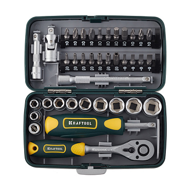 Набор бит и торцевых головок Kraftool (27970-H38) (38 шт.)