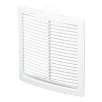 Решетка вентиляционная пластиковая приточно-вытяжная Era РЦ 200х200 мм с сеткой белая
