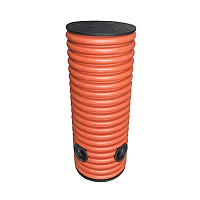 Колодец дренажный смотровой 368/315х2000 мм с тремя отводами 110 мм с дном и крышкой