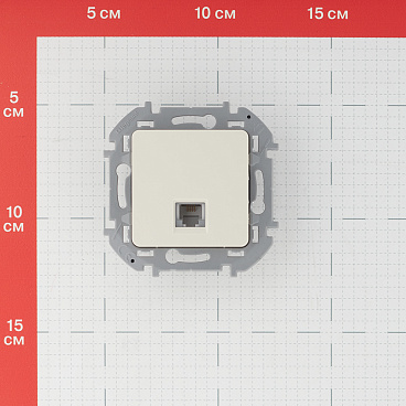 Розетка телефонная Legrand Inspiria встраиваемая слоновая кость RJ11 (673821)